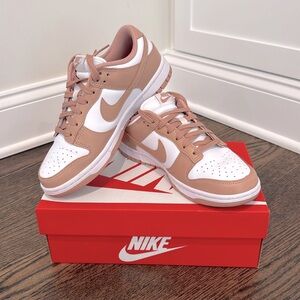 Only worn once! Womens Nike Dunk Low “Rose Whisper”